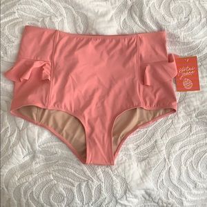 Kortni Jeane Hip Ruffle Bottoms - Pink
